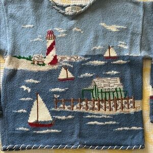 Orvis Nautical Sweater - Blue and Red